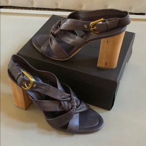 Elie Tahari Gray Natasha Sandals